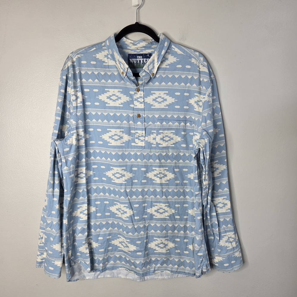 The Nutter By Chubbies Aztec Popover Shirt